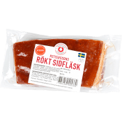 Sidfläsk rökt ca 400g Petterssons Charkuteri.