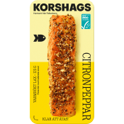 Laxfilé Färsk Varmrökt Citronpeppar 125g Miljömärkt Korshags.