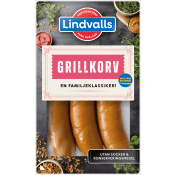 Grillkorv Riktig Korv 70% Kötthalt 270g Lindvalls.