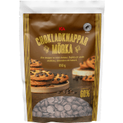 Chokladknappar Mörk Choklad 150g ICA.