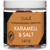 Lakritskulor Chokladdragerad lakrits-karamell 140g Treatville.