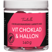 Lakritskulor Chokladdragerad lakrits-Hallon 140g Treatville.