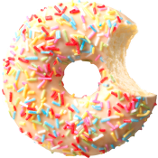 Donut Color Sprinkles 57g Donut Worry Be Happy.