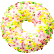 Minidonut blom vit 20g Bageri La Lorraine.
