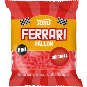Godispåse Mini Ferrari Hallonsmak Original 80g Toms.
