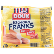 Kycklingkorv hot & spicy 340g Doux.