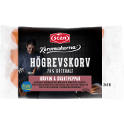 Högrevskorv Rödvin & Svartpeppar 78% Kötthalt 240g Korvmakarna Scan.