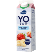 Fruktyoghurt Jordgubb Banan 0% 1000g Valio.