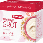 Havregröt Mild & naturell Från 4m 16 port 480g Semper.