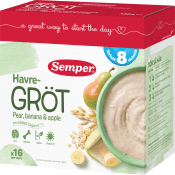 Fruktgröt Päron & banan Från 8 m 16p 480g Semper.