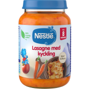 Barnmat Lasagne med kyckling 8m 190g Nestle.