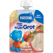 Barnmat Min Frukt gröt äpple, banan & havre 6m 90g Nestle.