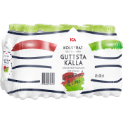 Kolsyrat Mineralvatten Granatäpple/Lime 12-p 33cl ICA.