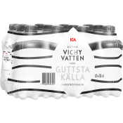 Vichyvatten 12-pack 33cl ICA.