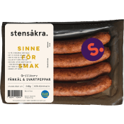Grillkorv Fänkål & Svartpeppar 240g Stensåkra.