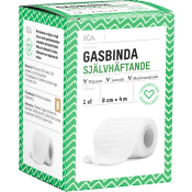 Gasbinda Självhäftande 8 cm 1-p ICA Hjärtat.