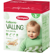 Fullkornsvälling Havre vete & råg Från 1år 5l Semper.