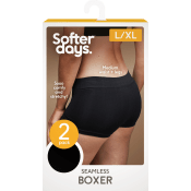 Boxer seamless L/XL 2p svart Softer Days.