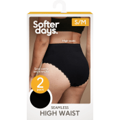 Trosa seamless spets High waist S/M 2p svart Softer Days.