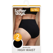 Trosa seamless spets High waist L/XL 2p svart Softer Days.