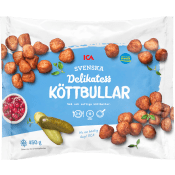 Delikatessköttbullar Svenska Frysta 450g ICA.