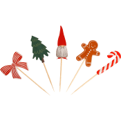Partypicks Jul blandade motiv 25-p Festive.