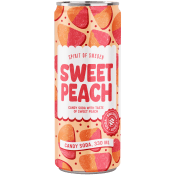 Läsk Sweet Peach Candy Soda 330ml Spirit of Sweden.