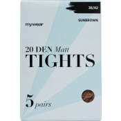 Strumpbyxa 5p 20Den Sunbrown 36/42 mywear.