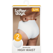 Trosa seamless spets high waist Vit S/M 2p beige Softer Days.
