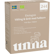 Vällling & gröt med fullkorn eko 2in1 1år 300g Unna.