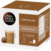 Kaffekapslar, Dolce Gusto, Café au lait, 16-p, Nescafe.
