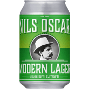 Öl Alkoholfri 0.4% Glutenfri Modern Lager 33cl Nils Oscar.