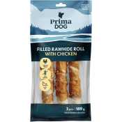 Fylld tuggrulle kyckling 3-p 189g PrimaDog.