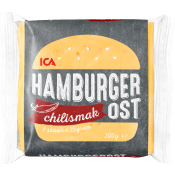 Hamburgerost med chilismak 200g ICA.