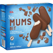 Glasspinnar Mumsbit choklad stor 6-p ICA.