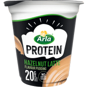 Protein Hazelnut Latte Pudding Laktosfri 200g Arla®.