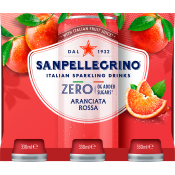 Kolsyrad Läskedryck Zero Aranciata Rossa 6-pack 33cl San Pellegrino.