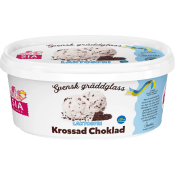 Gräddglass Krossad choklad laktosfri 750ml Sia Glass.