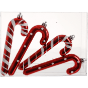 Hänge polkagris 12cm 4-p Festive.