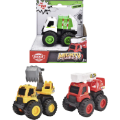 Arbetsfordon Mighty Engines 1-p 8,5cm Dickie Toys.