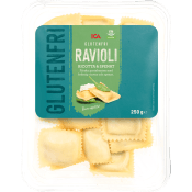 Pasta Ravioli Ricotta och Spenat Glutenfri Färsk 250g ICA.