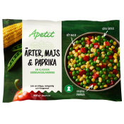 Ärter, Majs & Paprika 600g Apetit.