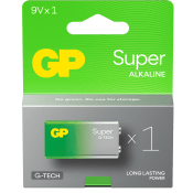 Batteri GP Super Alkaline 9V/6LF22 1st GP.