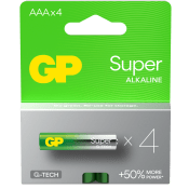 Batteri GP Super Alkaline AAA/LR03 4-pack GP.