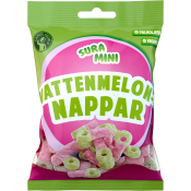 Sura Mini Vattenmelonnappar Sura Mini Vattenmelonnappar 70 Gram Candypeople.
