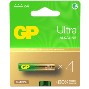 Batteri GP Ultra Alkaline AAA/LR03 4-pack GP.