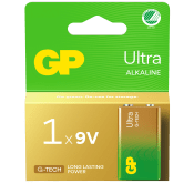 Batteri GP Ultra Alkaline 9V/6LF22 1st GP.