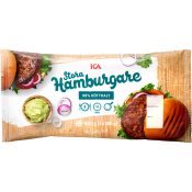 Hamburgare stora 4-p 600g ICA.