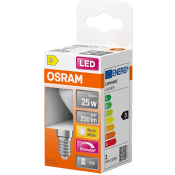 LED Klot Matt E14 250lm(25W) Dimbar Osram.
