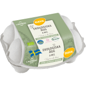 Ägg Frigående M/L Ekologiska 6-p KRAV Svenska Lantägg.